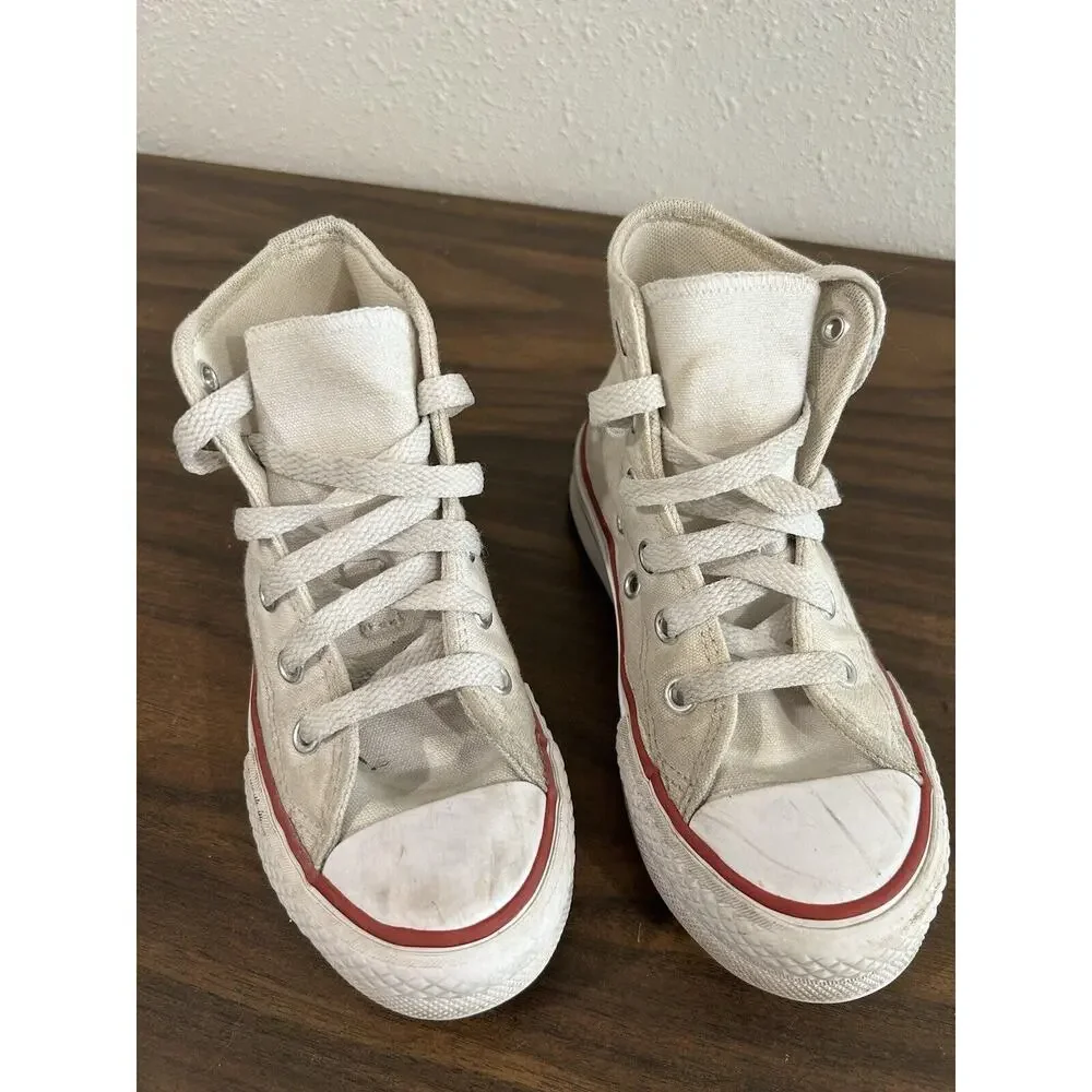 Converse Kids Size 11 Chuck Taylor All Star‎ Canvas High Top Sneaker White
